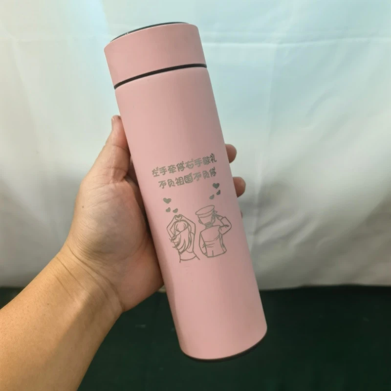 军绿色304不锈钢保温杯忠诚卫士专用军迷保温杯直筒水杯情侣卡通