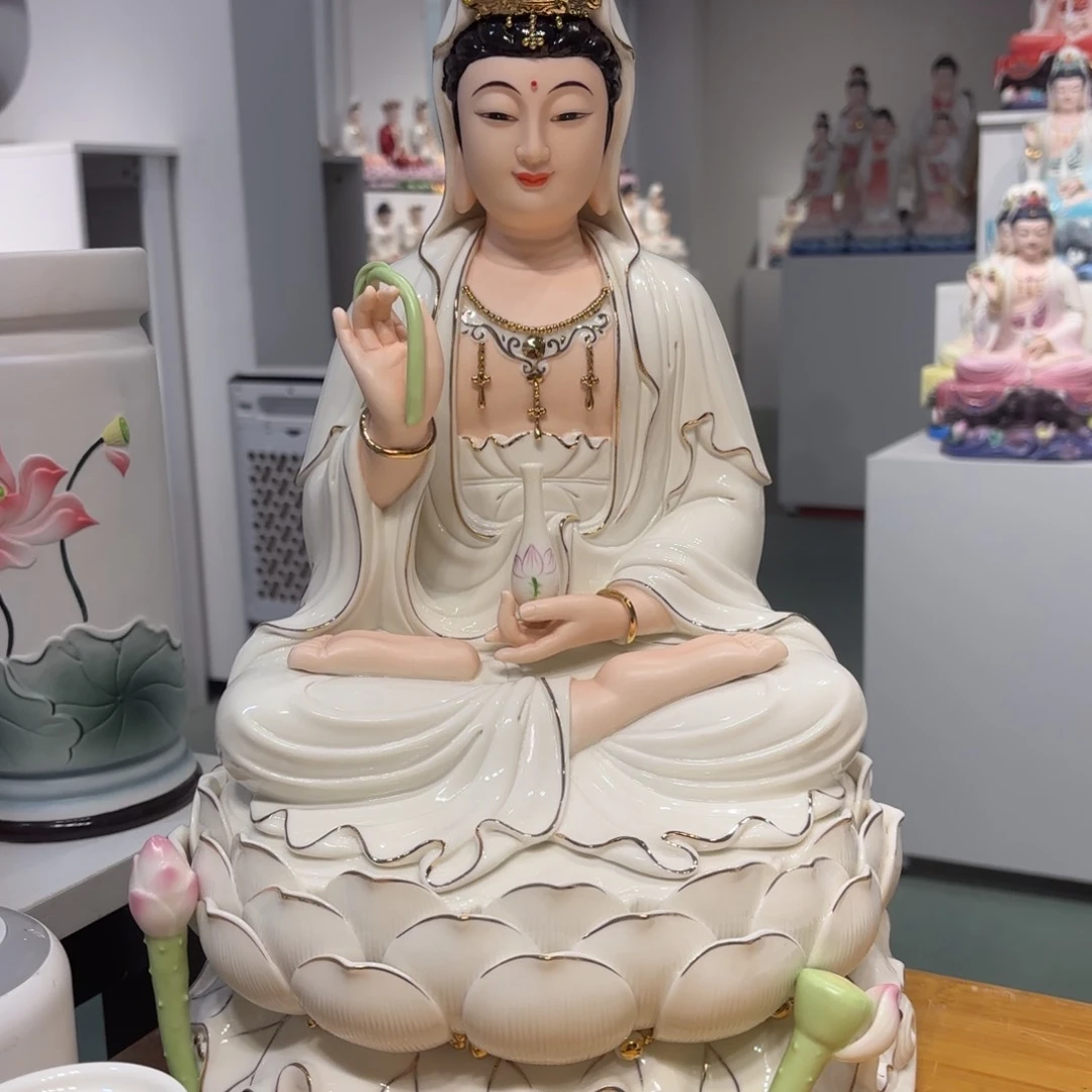 摆件瓷摆件观音16