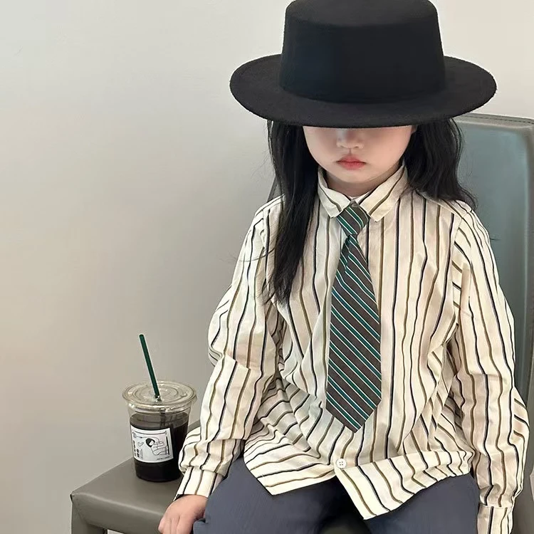 23729儿童条纹时尚衬衫