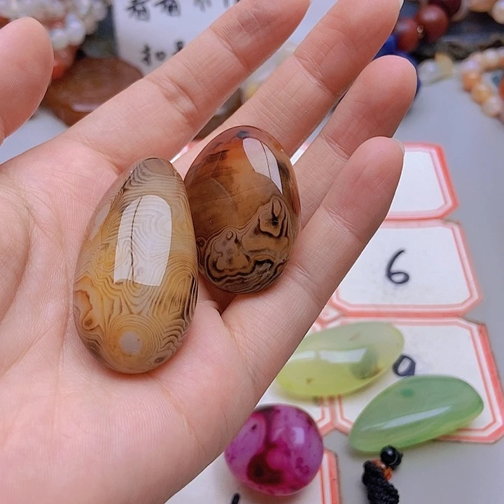 【闪购商品】未镶嵌玛瑙/玉髓珠宝半成品延****啡