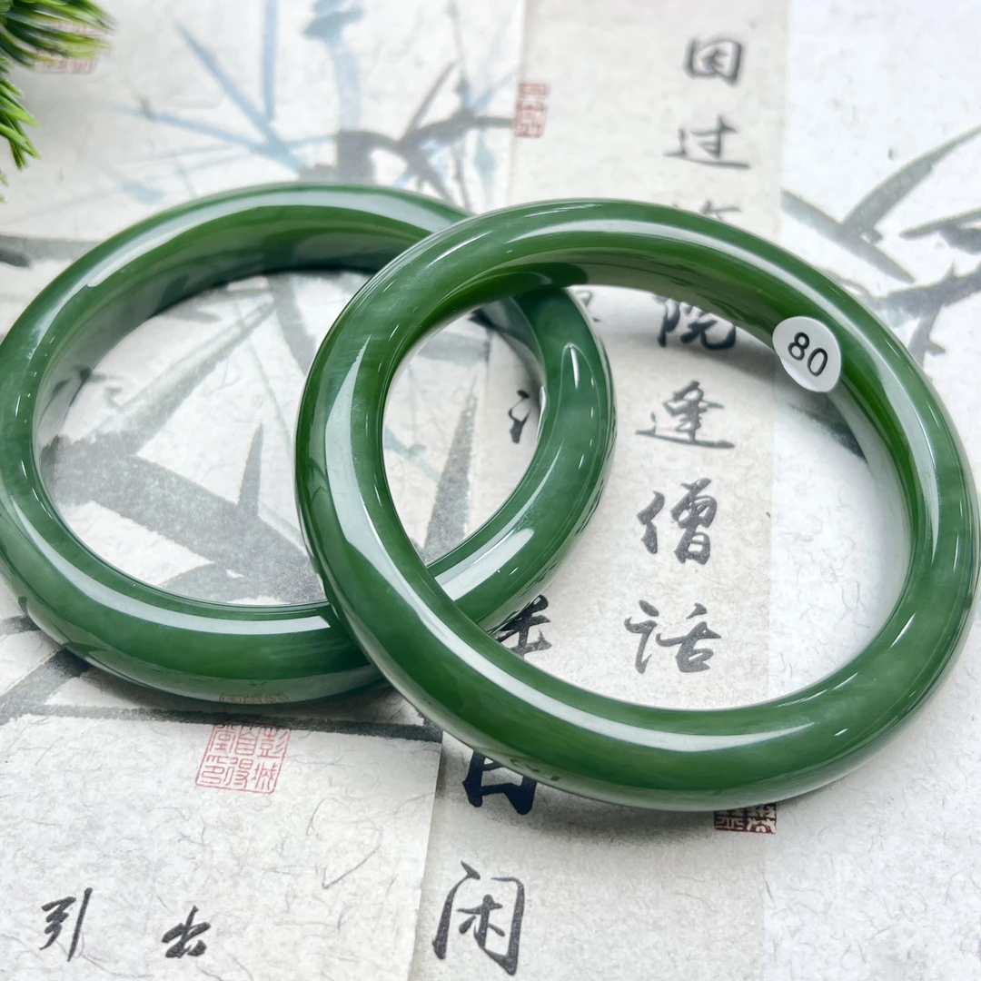 YF408-64240-1和田玉碧玉手镯多样性发其一