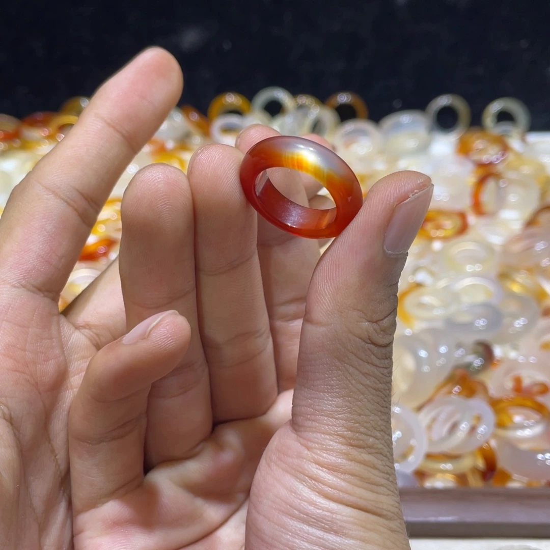 玛瑙/玉髓合金戒指255号港12 默认瑕疵