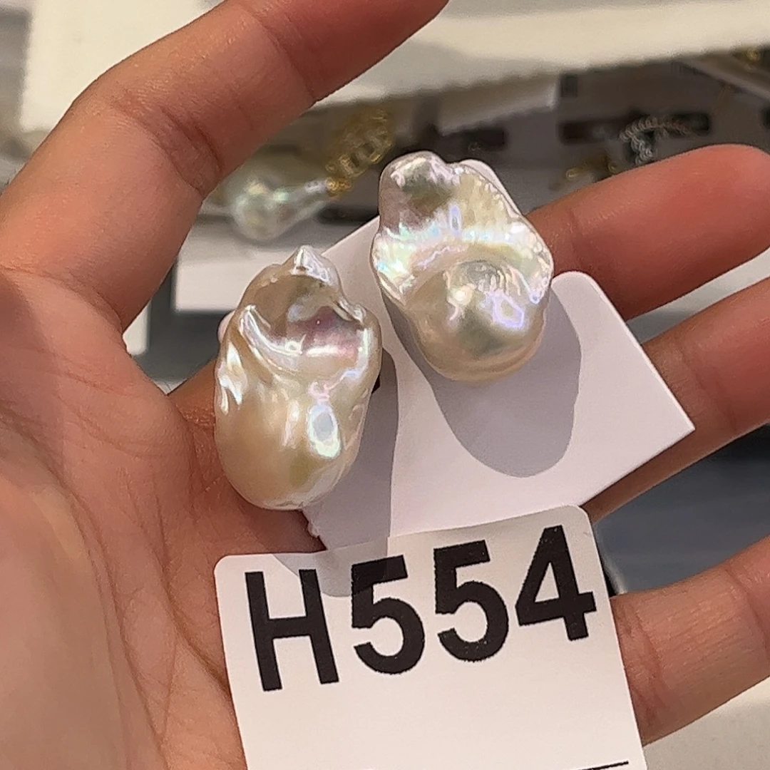 耳饰淡水珍珠银S925镶嵌