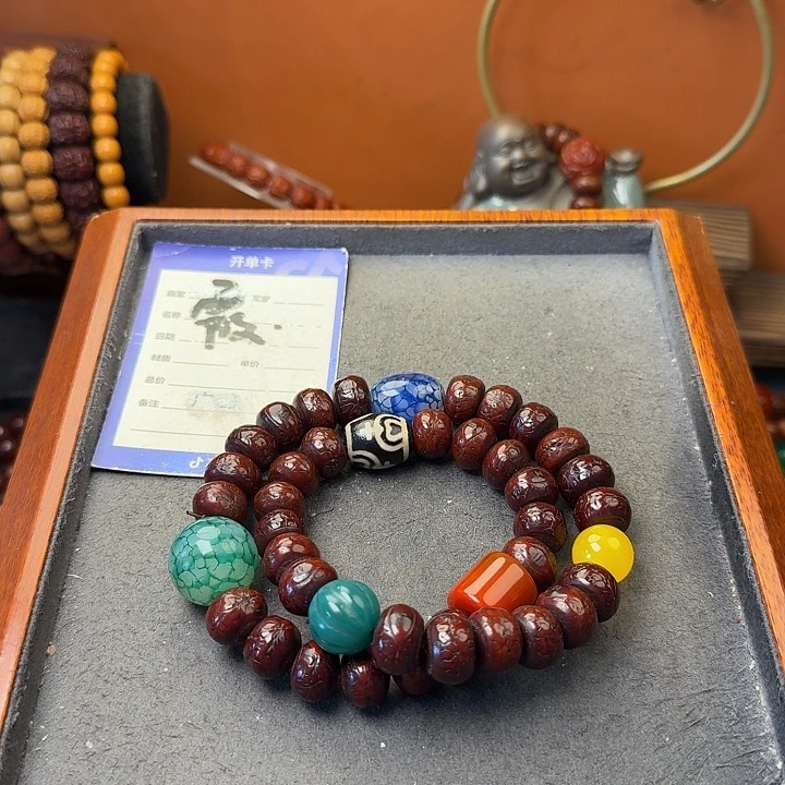 凤眼菩提吊坠手串