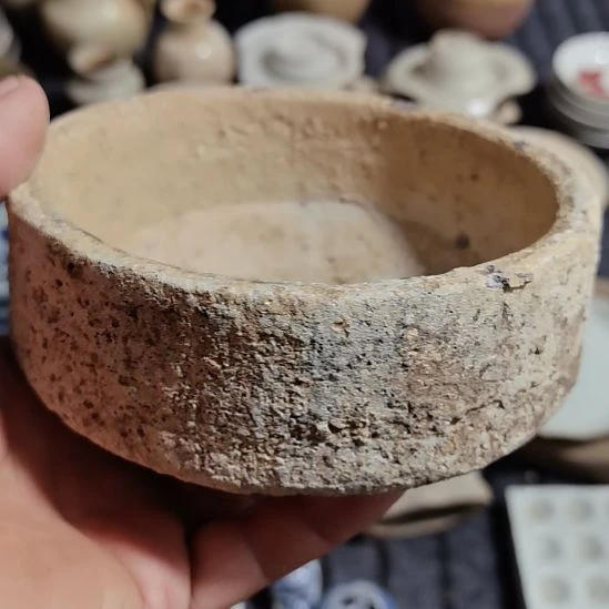 瓷片青花影青杯垫学习标本