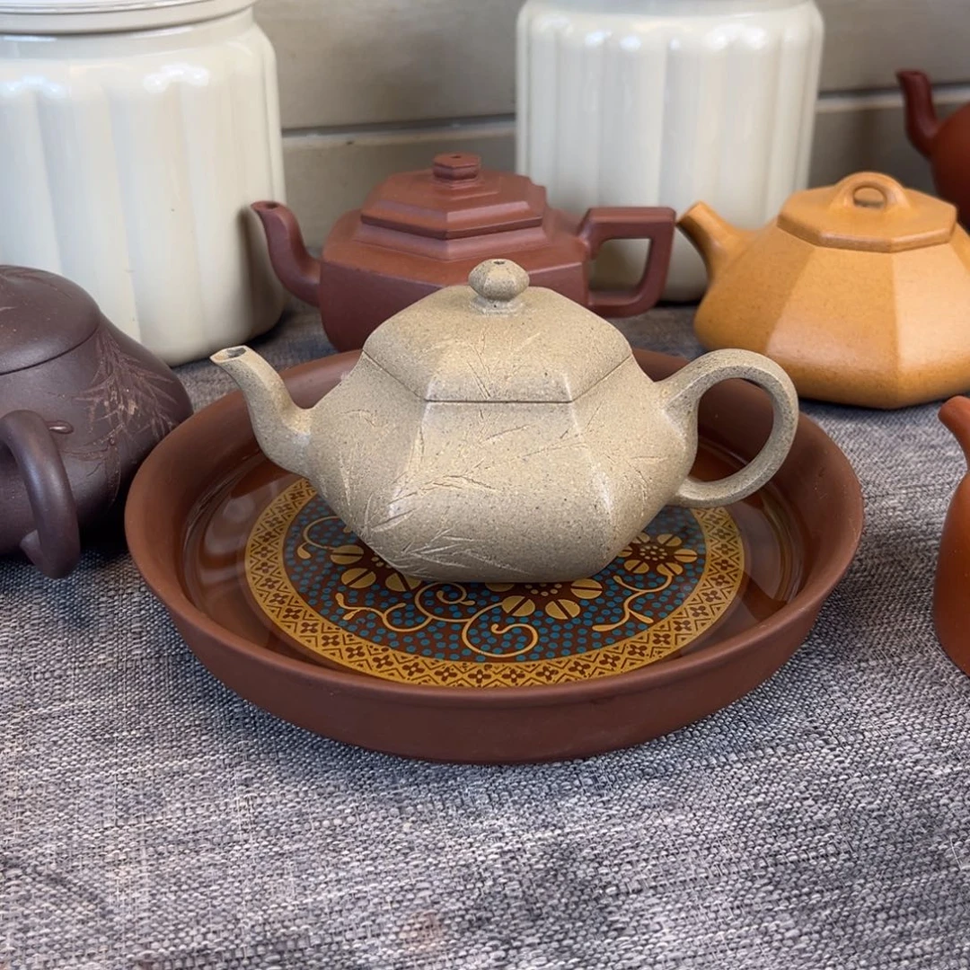 八***通紫砂茶壶宜兴紫砂壶全手工艺