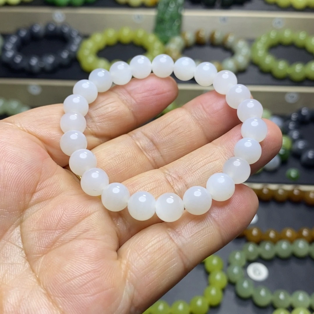 和田玉未镶嵌手串