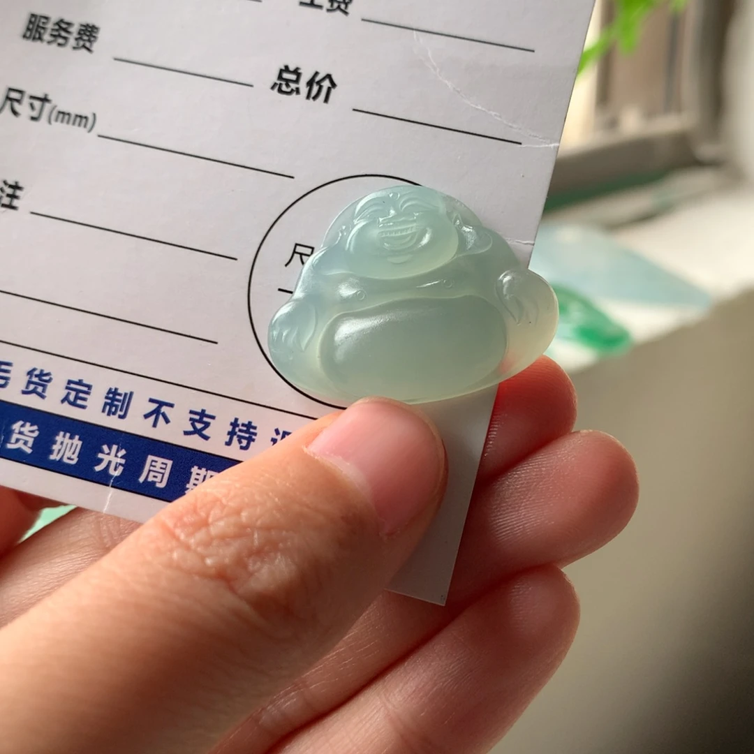 定制翡翠未镶嵌天然缅甸翡翠A货毛货正装佛