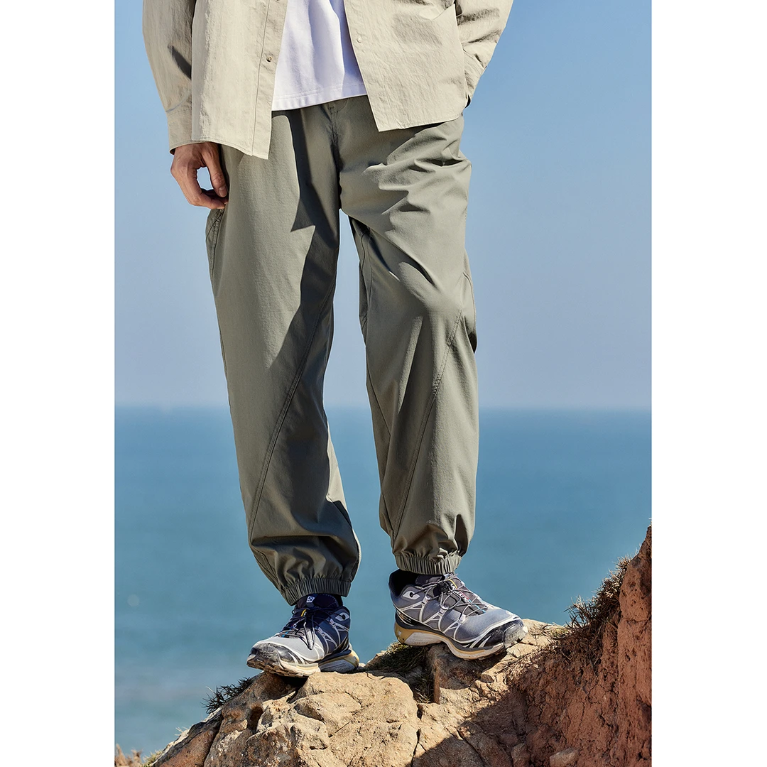 【专属】太平鸟男装休闲裤束脚裤潮牌户外长裤BWGME2254