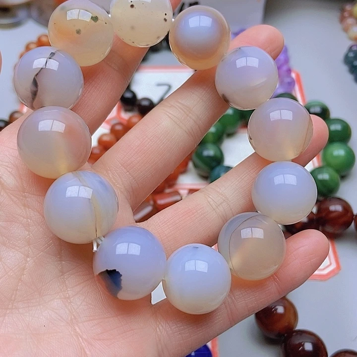 【闪购商品】玛瑙/玉髓未镶嵌珠宝半成品一**月