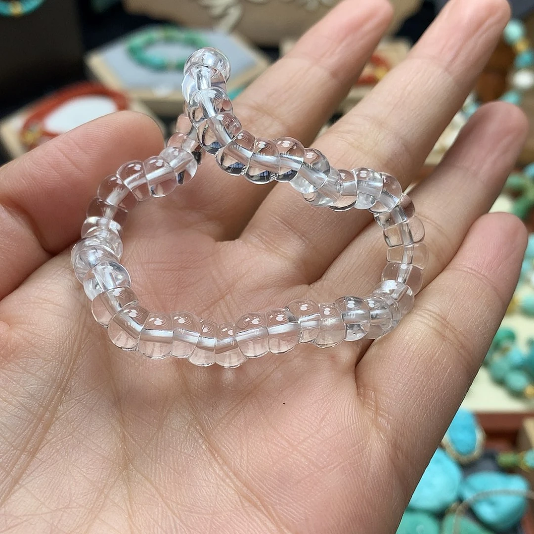 水晶手链未镶嵌偏***女6mm手链