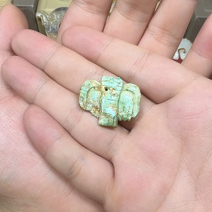 笨***爸未镶嵌和田玉挂件