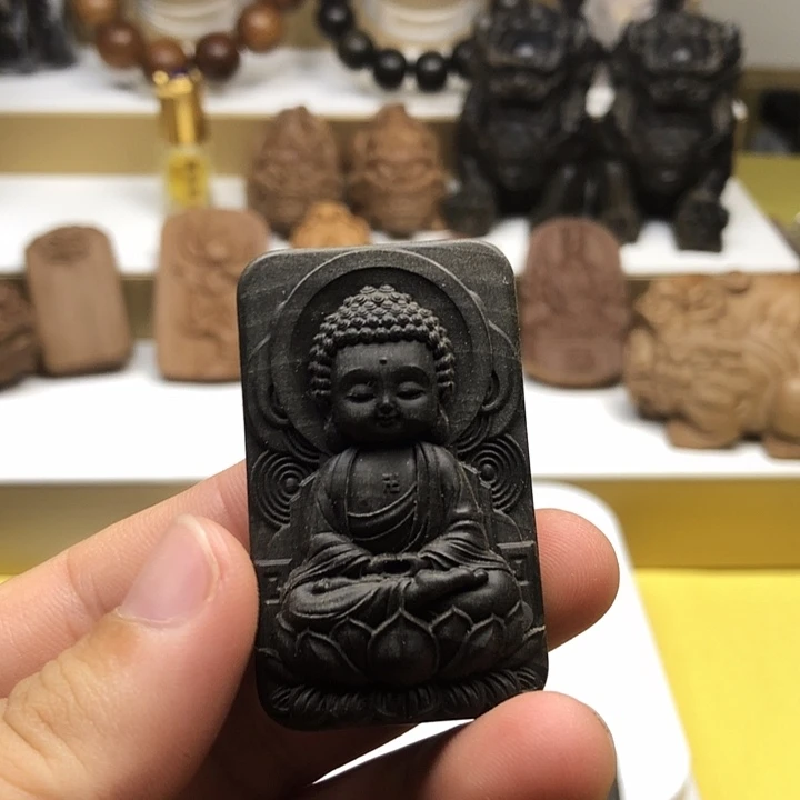 檀香木手串/手链秋*老山檀香阴沉阿弥陀佛