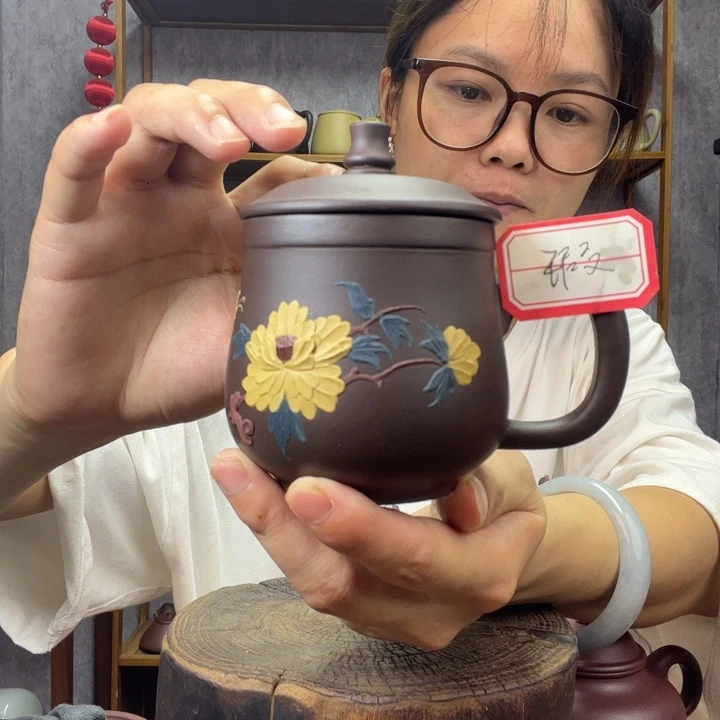 茶杯紫砂原矿紫砂杯