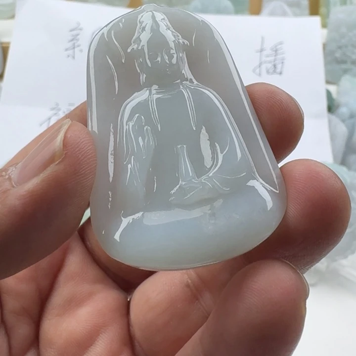 翡翠未镶嵌颈饰天然缅甸A货翡翠