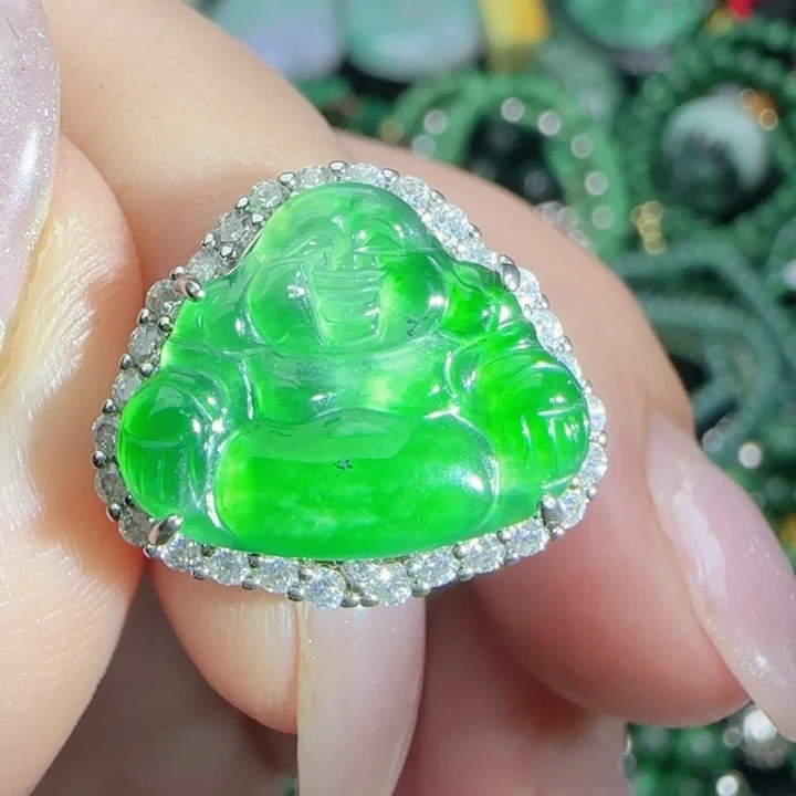 翡翠未镶嵌颈饰天然A货54