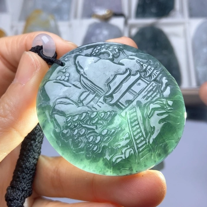 翡翠未镶嵌挂件翡翠