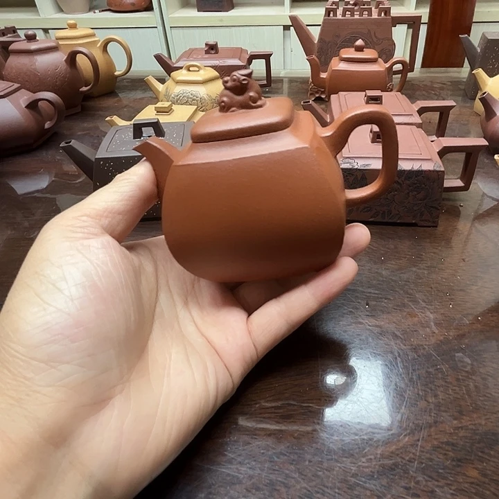 茶壶紫砂大**y朱泥180cc