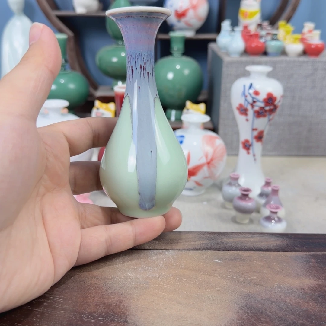 陶瓷手工小花器摆件
