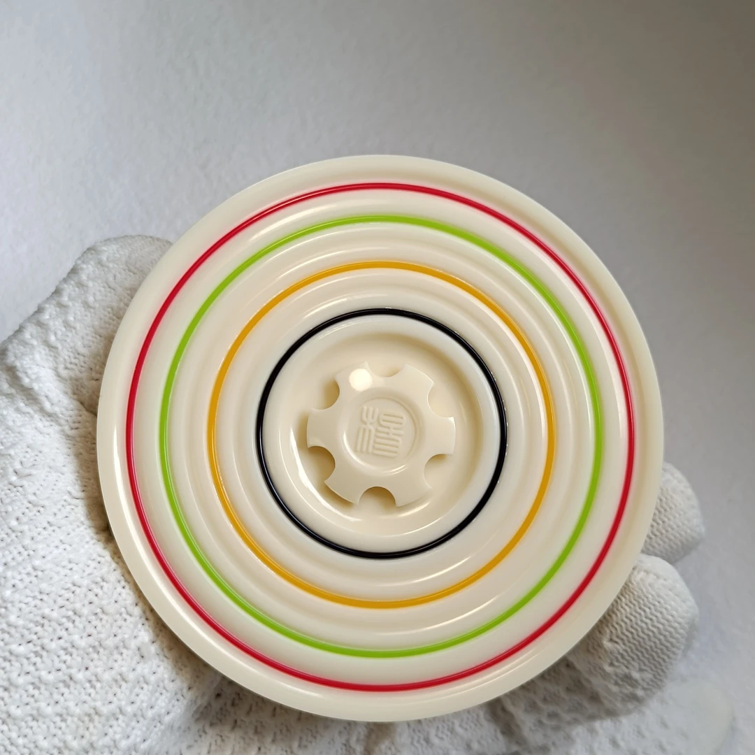 海派虫具杨连平德国密胺彩丝彩窗万体鸣虫盒直径9.2厘米高2.4厘米