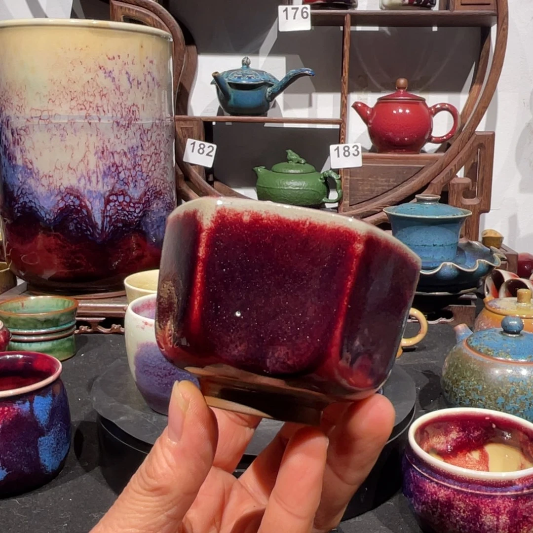 中国神后钧瓷茶器微瑕