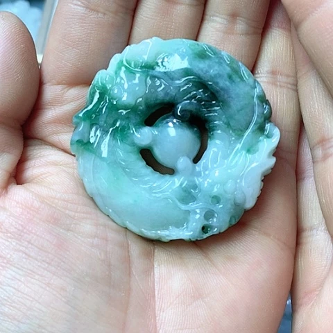 翡翠颈饰未镶嵌天然缅甸翡翠a货