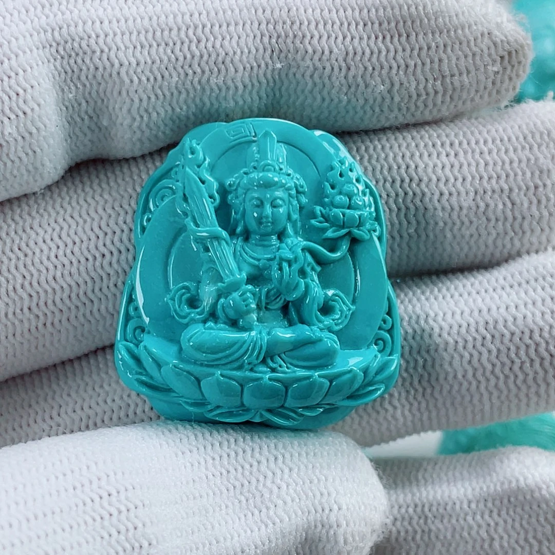 未镶嵌绿松石车挂