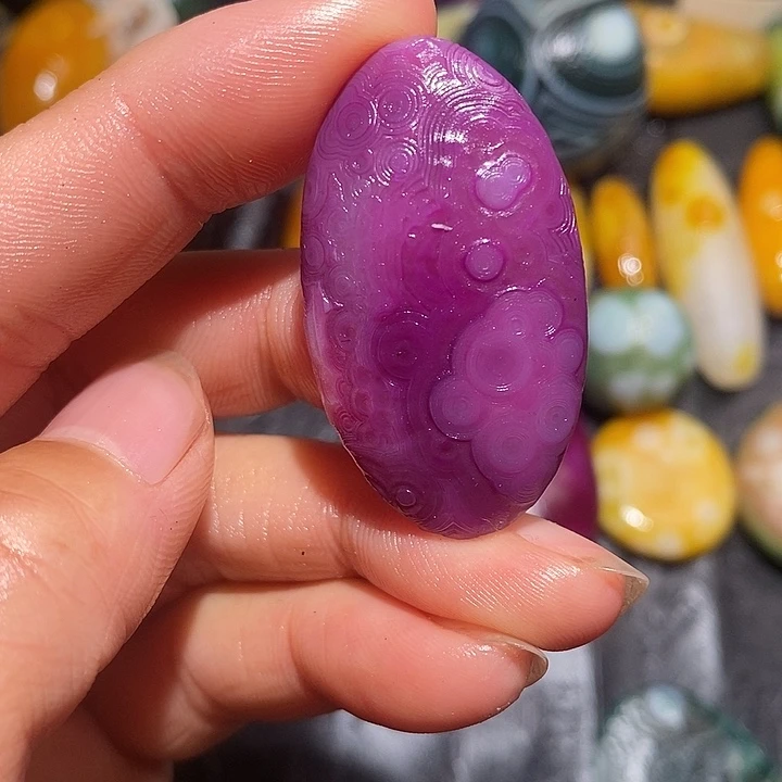 泡***麻玛瑙/玉髓合金颈饰