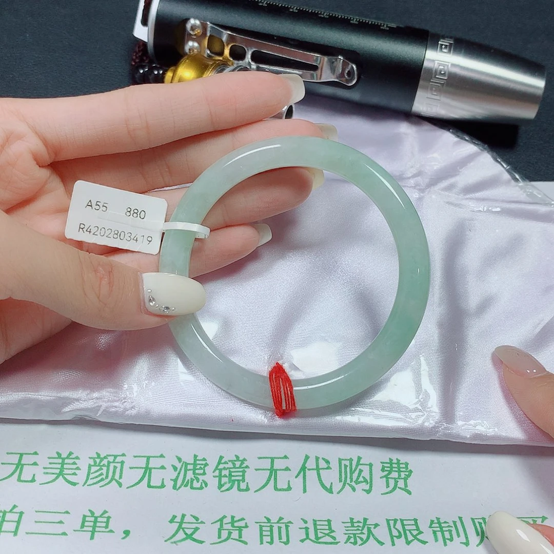 翡翠未镶嵌手镯翡翠手镯55