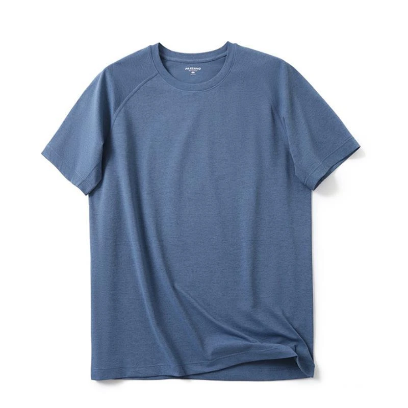 夏季男士户外简约速干短袖舒适透气凉感纯色运动T