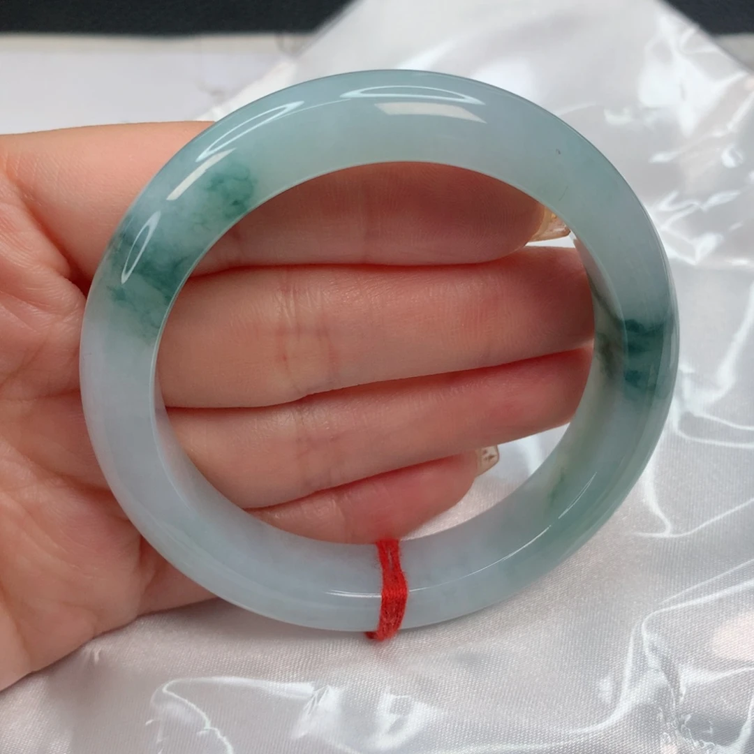 翡翠手镯未镶嵌53-54 飘花