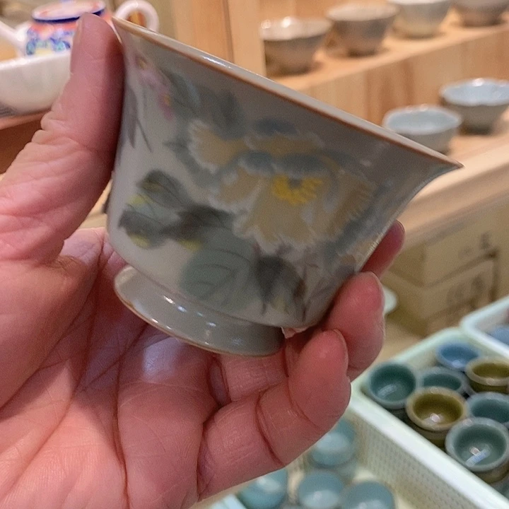汝窑瓷器主人杯茶杯瓷