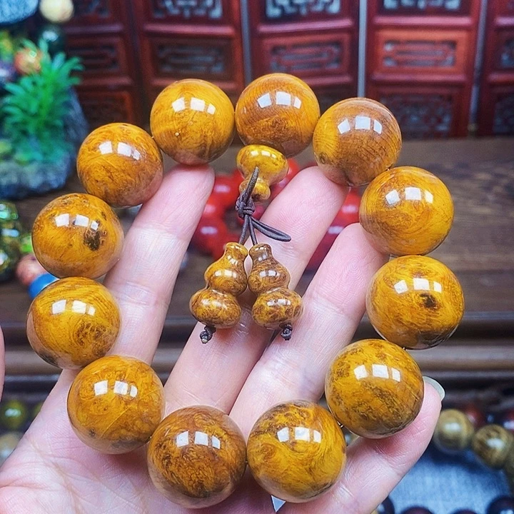 天***涯松木（琥珀木）手串/手链琥珀木