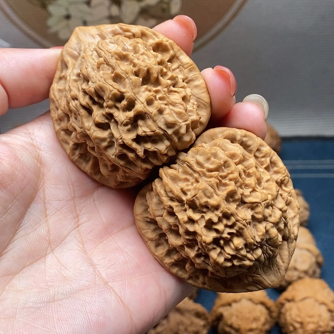 文玩核桃把件8官帽尺寸51