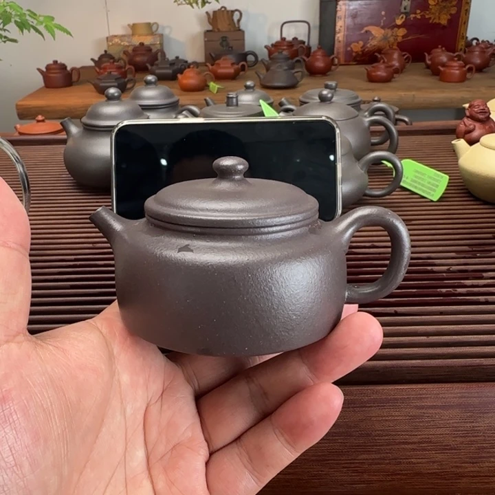 用***3紫砂茶壶天青150cc半手