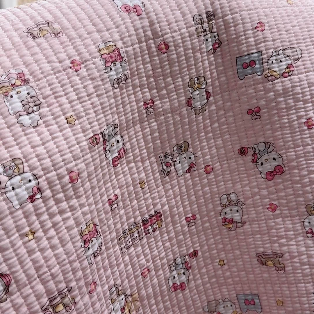 棉全棉卡通绗缝床盖200/239