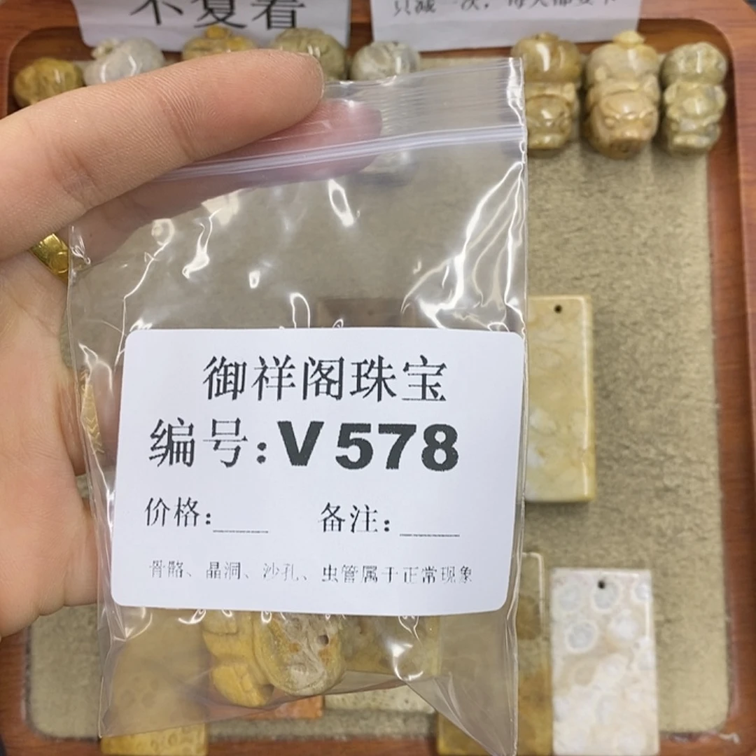 硅化珊瑚（珊瑚玉）颈饰未镶嵌梓*