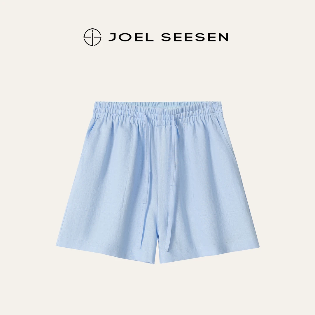 2025夏季新款老钱风亚麻短裤5104