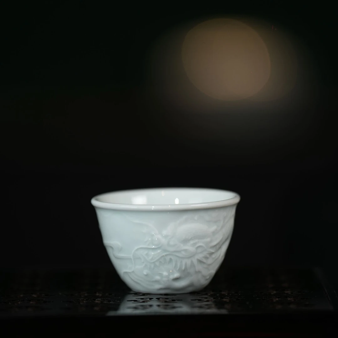 影青沧海杠杯丨景德镇瓷器60ML