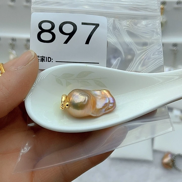 淡水珍珠颈饰银S925镶嵌