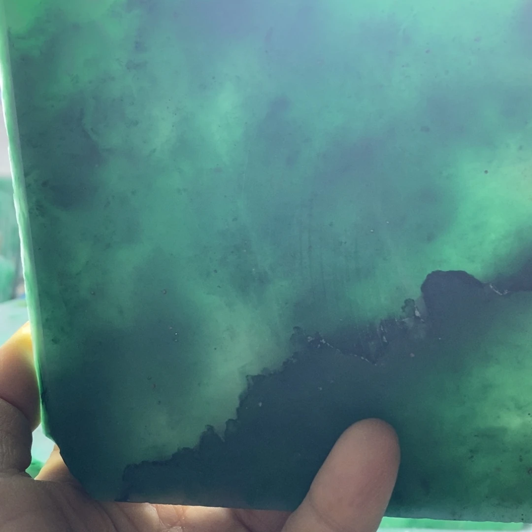 w***0定制石英质玉（非洲翠）天然非州翠手镯