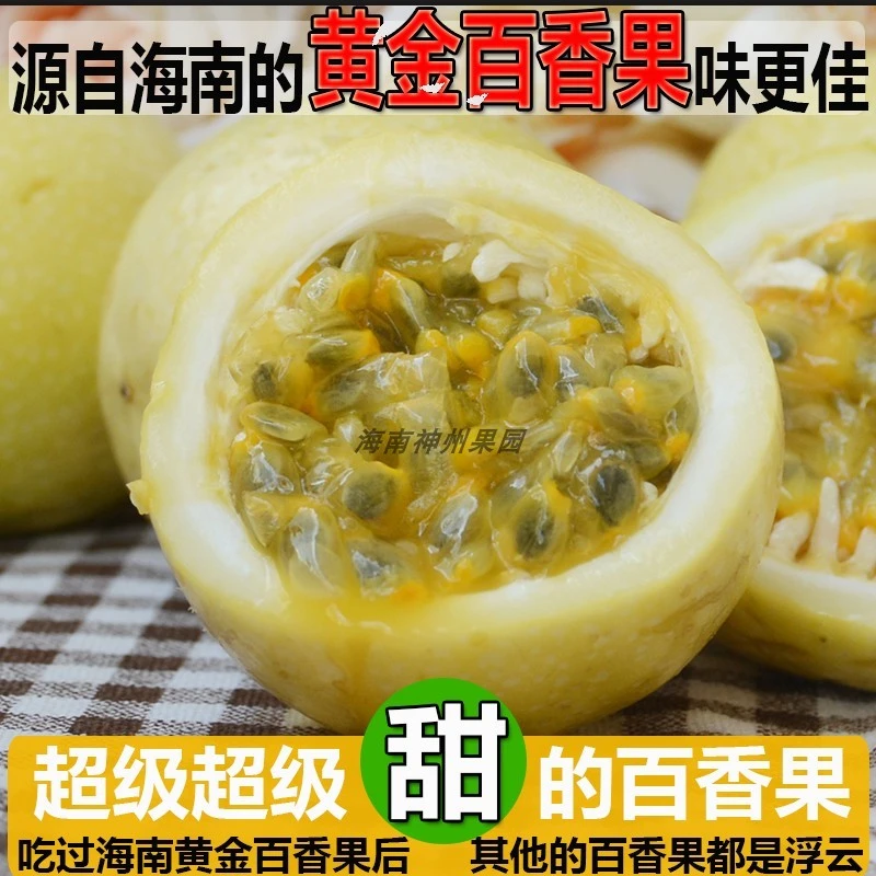 海南黄金百香果钦蜜9号 统果  5斤  非常甜