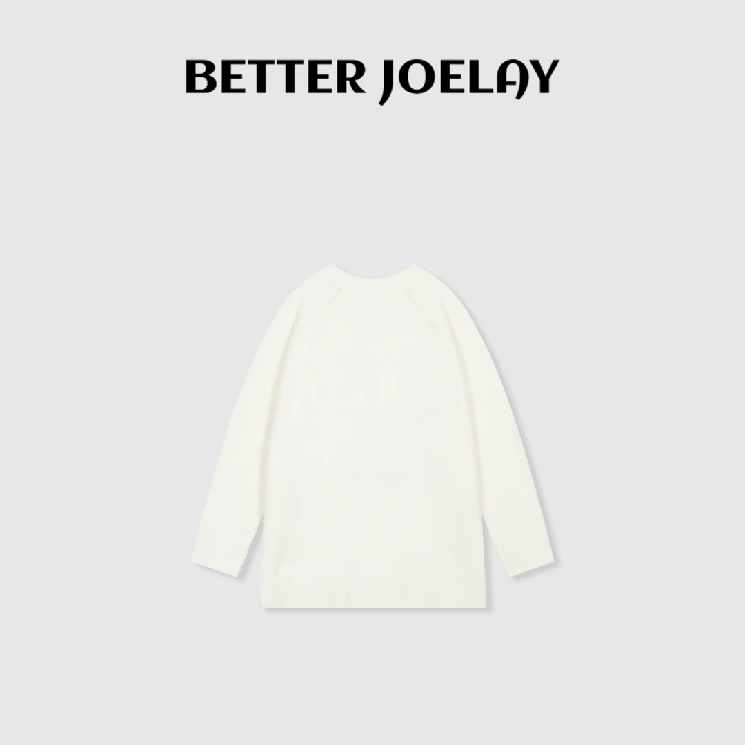 BETTER JOELAY-【kitty简笔画】时尚针织套头毛衣温柔百搭SDL6857
