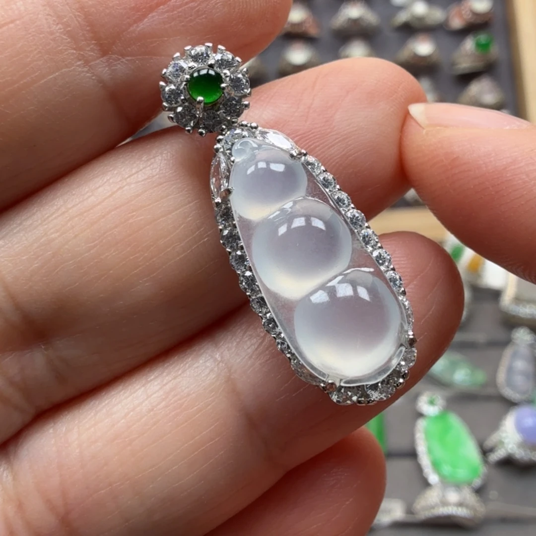 翡翠未镶嵌戒指8032