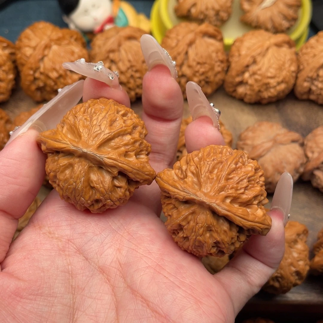 文玩核桃把件全品精配桃心宫灯41