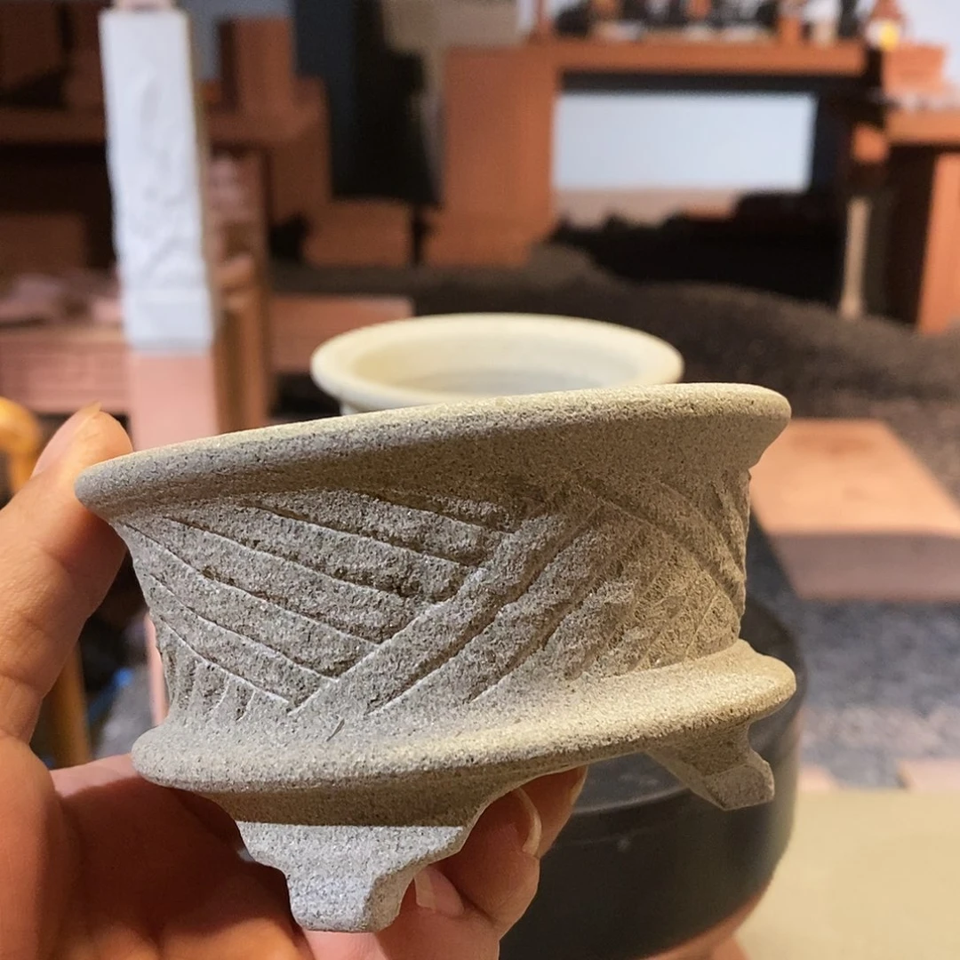 品格石器石头花盆