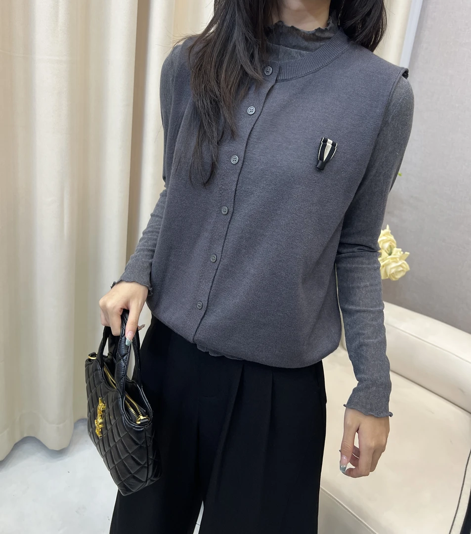 秋冬款针织设计感时尚洋气百搭气质无袖马夹上衣休闲女款
