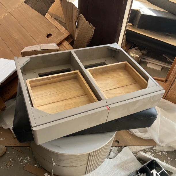 书桌框架黄杨80×59瑕疵无售后木工0131