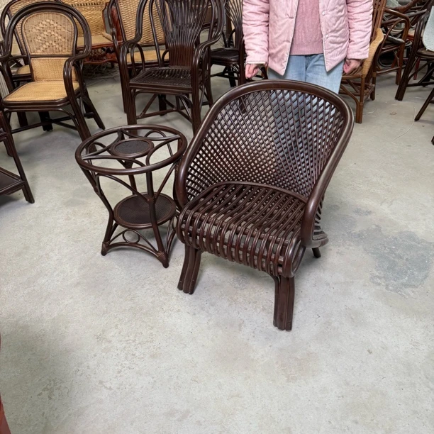 天然藤椅户外家具