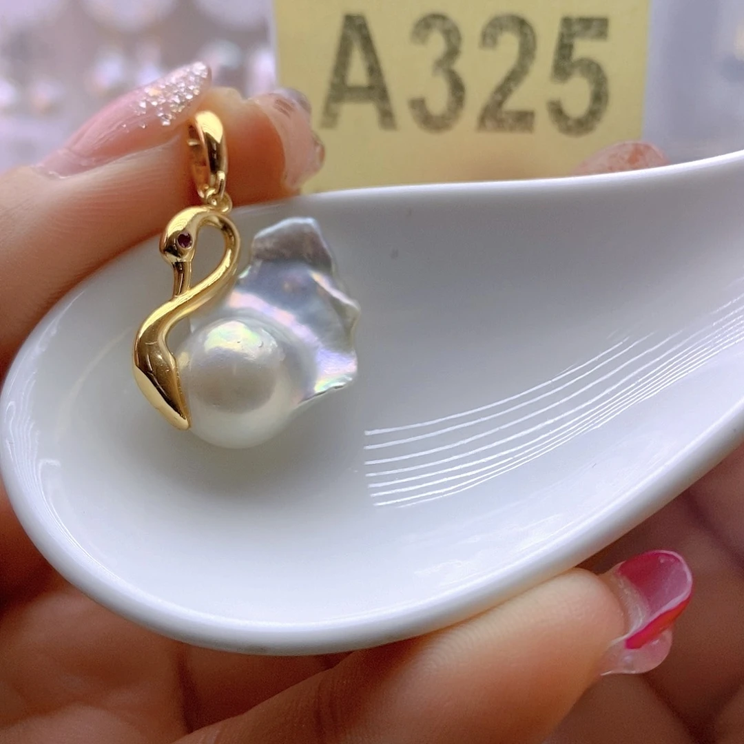 淡水珍珠颈饰银S925镶嵌